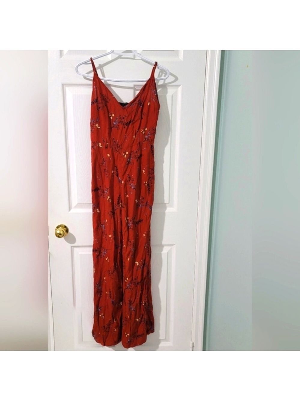NWT Forever 21 Women's Floral Spaghetti Strap Sleeveless Jumpsuit Size M